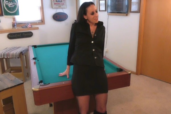 Crazy fucking with a big beautiful dick on a pool table