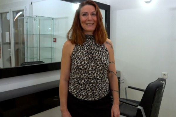 Wendy - 40 year old French woman gets fucked in a hair salon