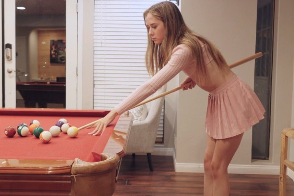 Family Strip Pool Game and Spontaneous Fuck