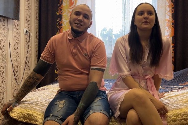 Anna and Arkady - homemade sex of a Russian couple from the far north