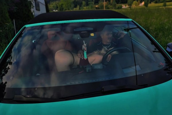 Hot amateur sex in the village at sunset