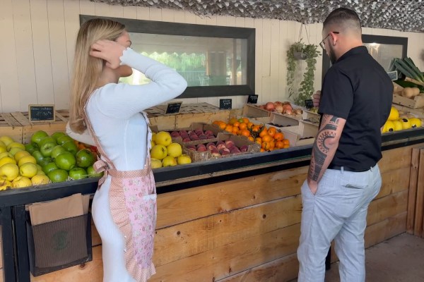 Fucking the beautiful French saleswoman Jade from the grocery store