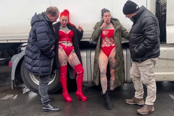 Cat-Coxx - Kinky Dirty Sluts at a Truck Stop - We Fuck with Every Dick