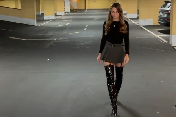 Mona Mystery - Anal pounding in an underground parking lot